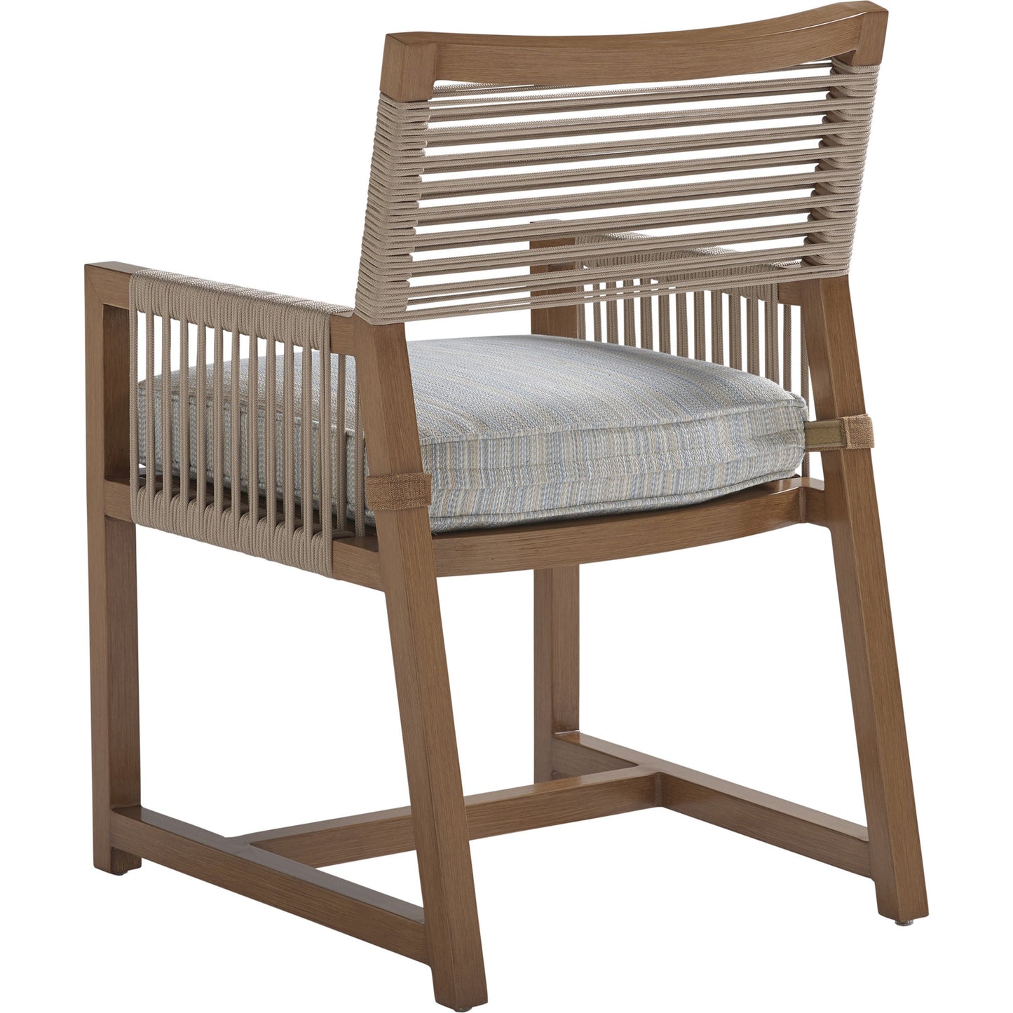 002 SR-836580 | Additional Silo | Cypress Point Ocean Terrace Arm Dining Chair by Tommy Bahama Outdoor in blue. Made from unique in a coastal style.