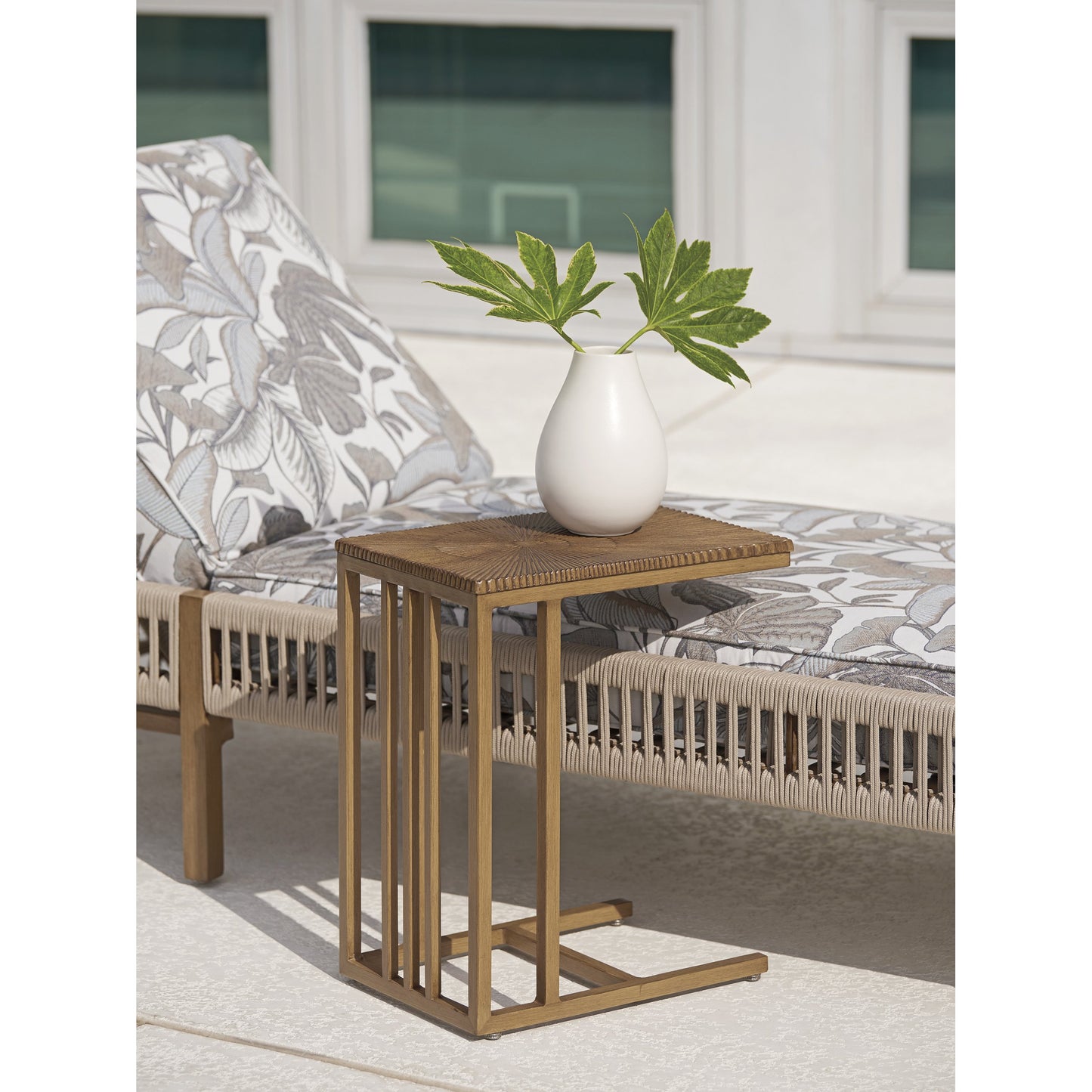 004 SR-836746 | Lifestyle | St Tropez Rectangular End Table by Tommy Bahama Outdoor. Made from unique in a transitional style.