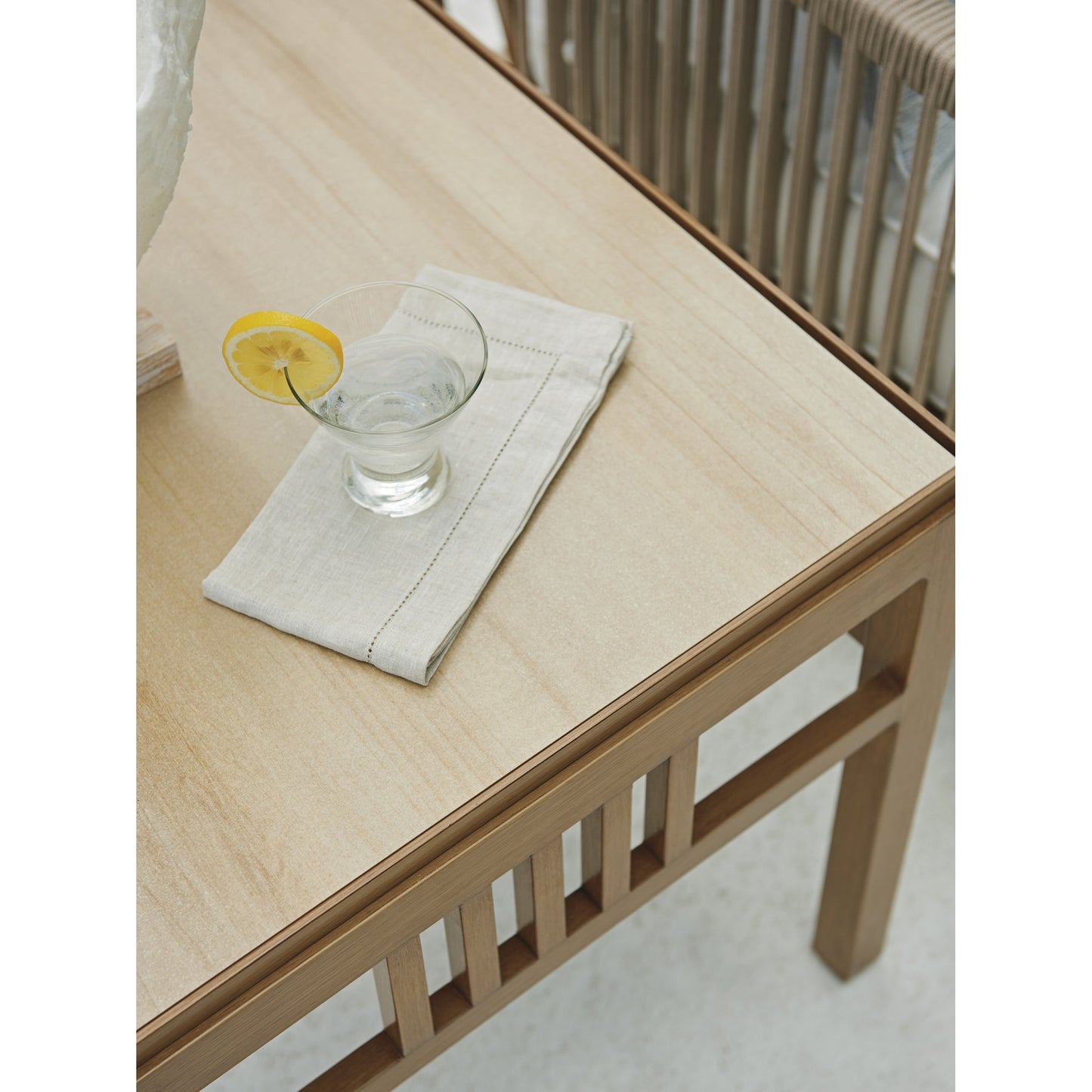 005 SR-836747 | Lifestyle | St Tropez Rectangular End Table by Tommy Bahama Outdoor. Made from unique in a transitional style.