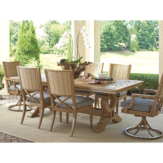 Los Altos Valley View Dining Table by Tommy Bahama Outdoor. Made from unique in a cottage & farmhouse style.