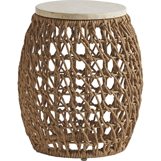 001 SR-836770 | Primary Silo | Los Altos Valley View Round Woven Side Table by Tommy Bahama Outdoor. Made from unique in a coastal style.