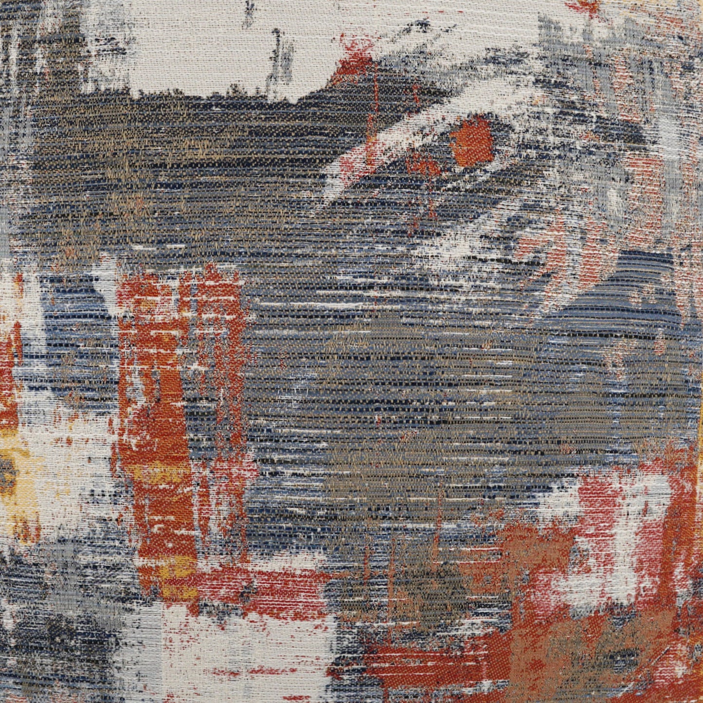 002 SI-2028844 | Closeup | Virgil Throw Pillow by DV Kap Home in navy, copper. Made from 100% polyester in a modern style.