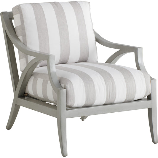 001 SI-1770901 | Primary Silo | Silver Sands Lounge Chair by Tommy Bahama Outdoor in gray oyster shell. Made from unique in a transitional style.