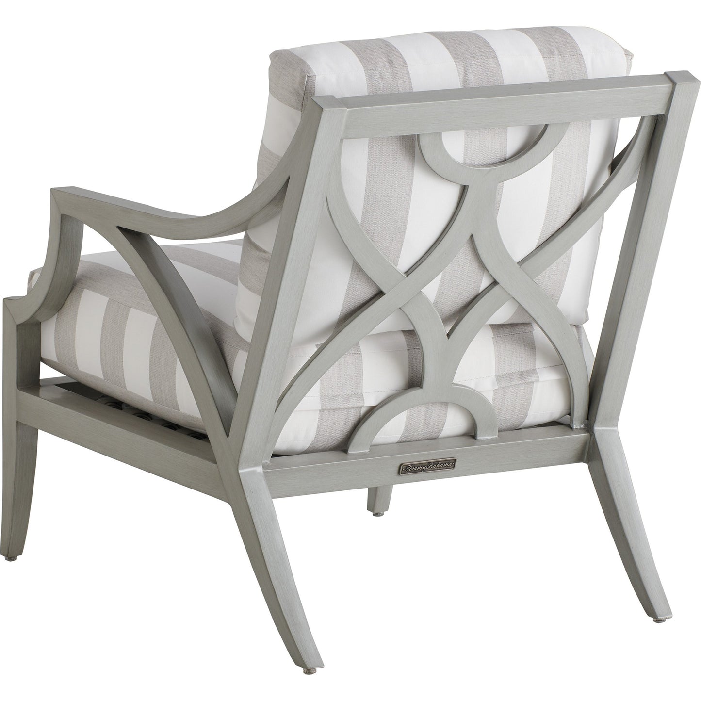 002 SI-1770901 | Additional Silo | Silver Sands Lounge Chair by Tommy Bahama Outdoor in gray oyster shell. Made from unique in a transitional style.
