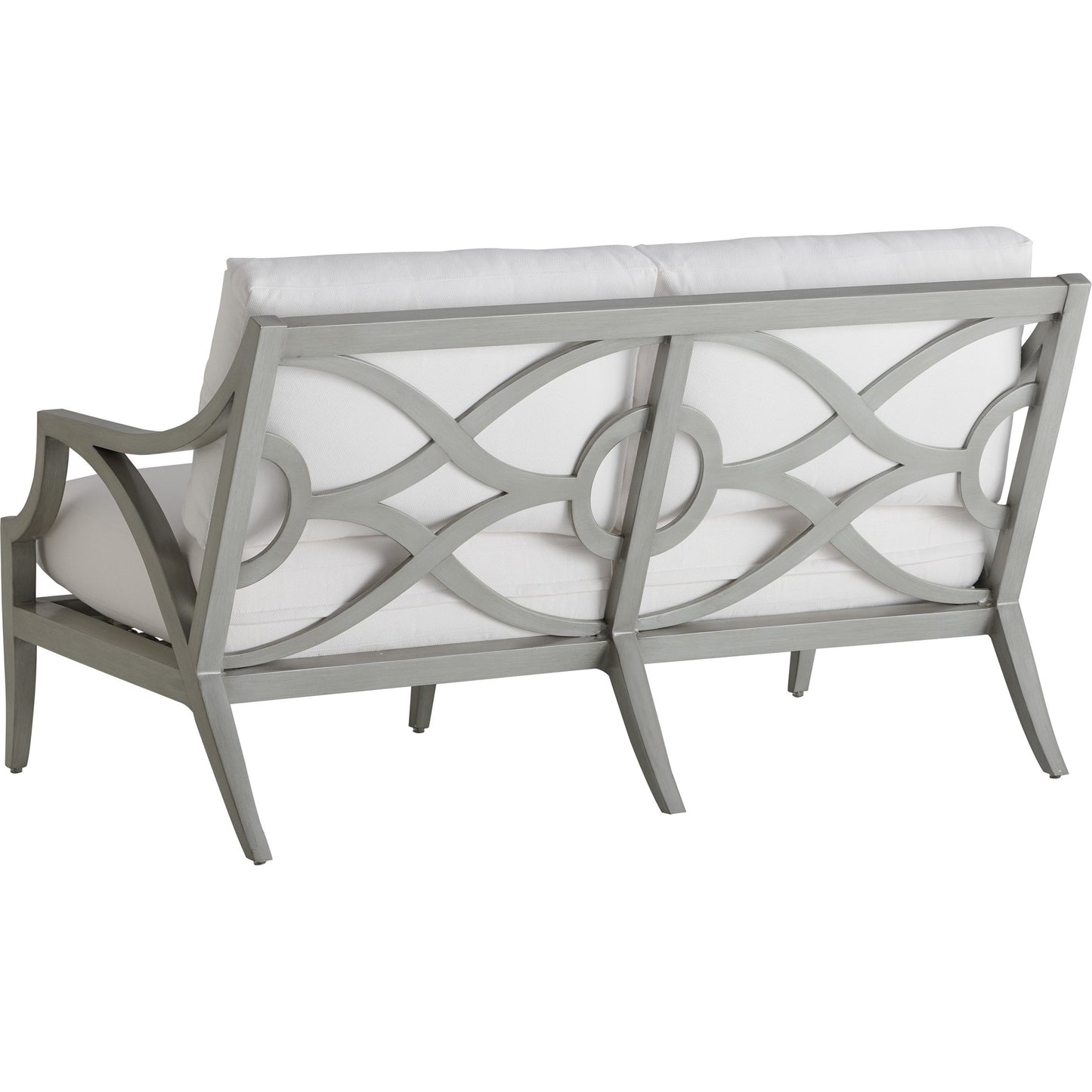 002 SI-1770902 | Additional Silo | Silver Sands Loveseat by Tommy Bahama Outdoor in gray oyster shell. Made from unique in a transitional style.