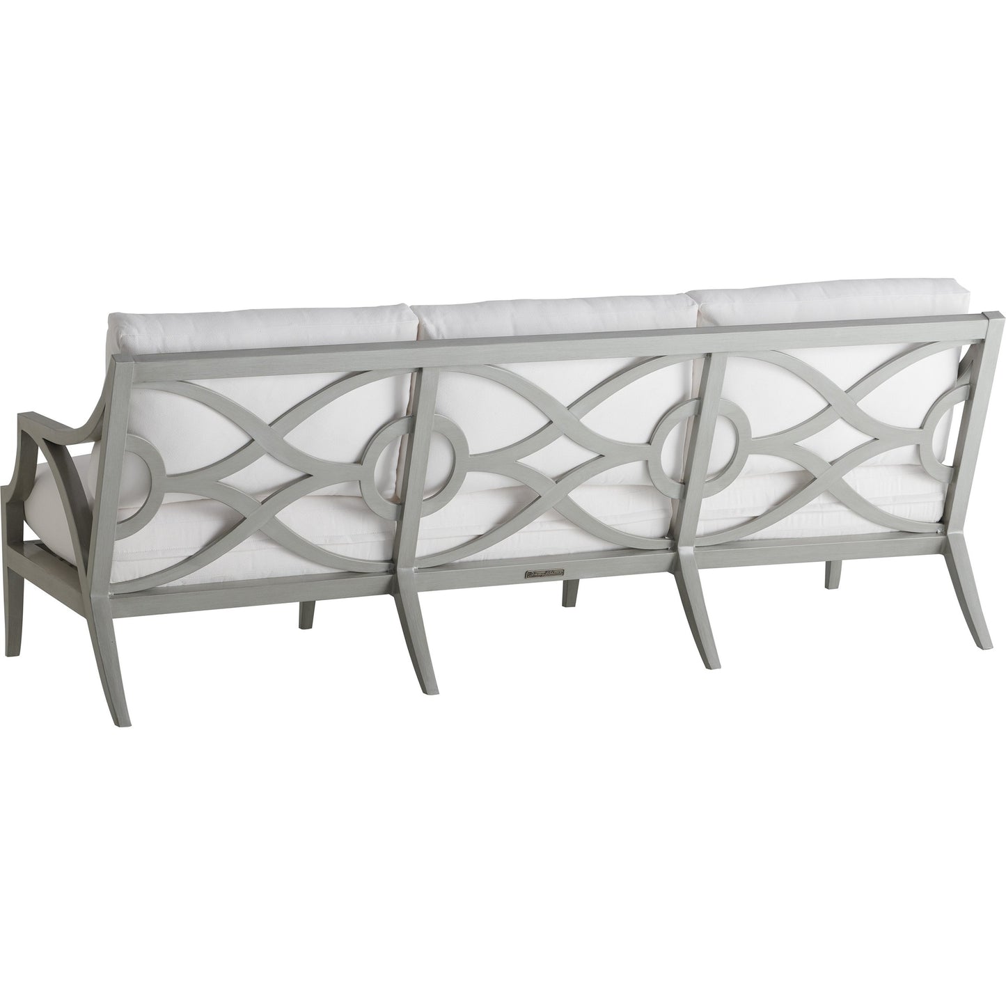 002 SI-1770915 | Additional Silo | Silver Sands Sofa by Tommy Bahama Outdoor in gray oyster shell. Made from unique in a transitional style.