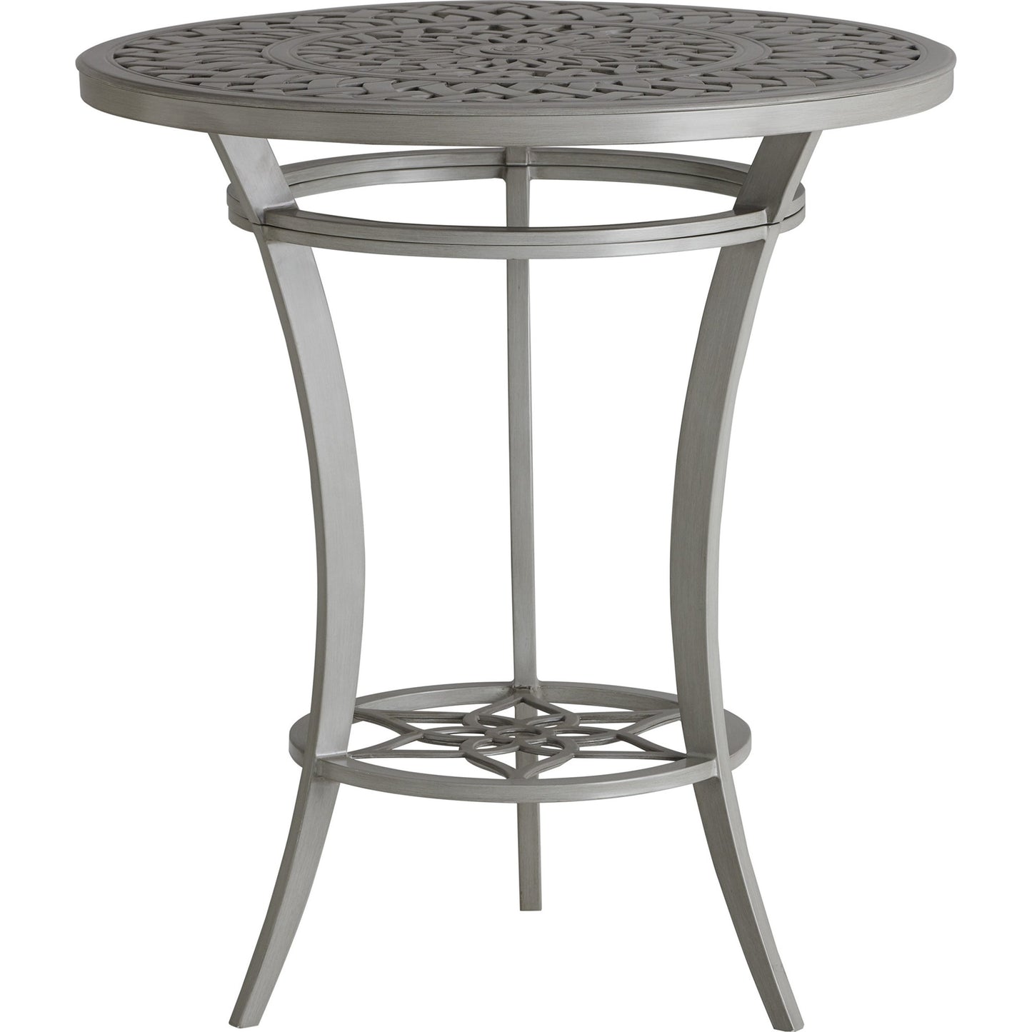 001 SI-1770899 | Additional Silo | Silver Sands Adjustable Bistro Table by Tommy Bahama Outdoor in gray oyster shell. Made from unique in a transitional style.