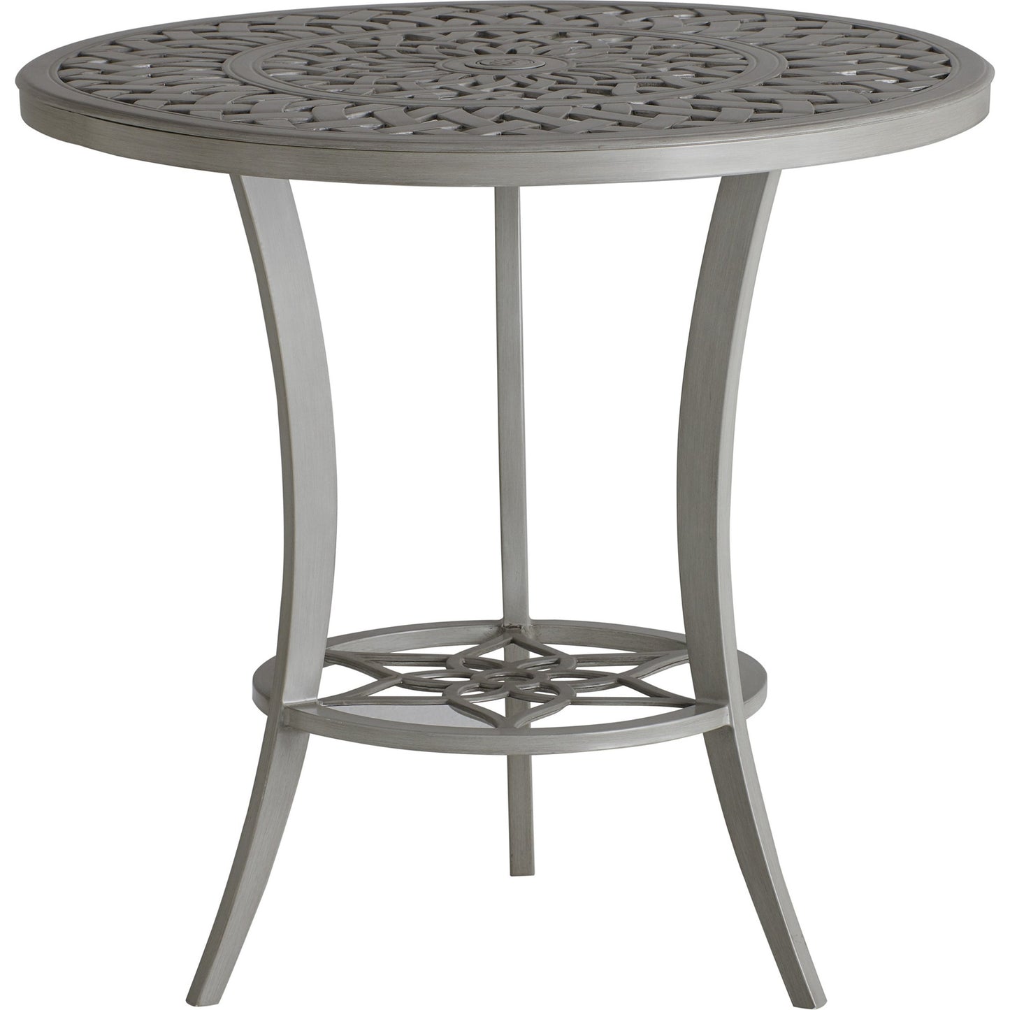 002 SI-1770899 | Additional Silo | Silver Sands Adjustable Bistro Table by Tommy Bahama Outdoor in gray oyster shell. Made from unique in a transitional style.