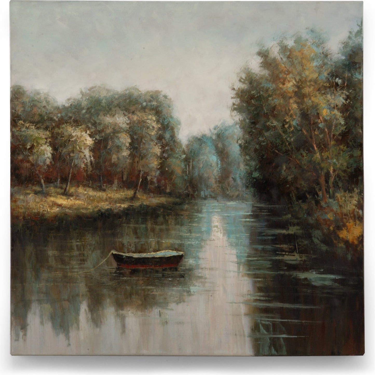 001 SR-386251 | Additional Silo | Quiet River by Wildwood in wood. Made from oil on canvas in a coastal style.