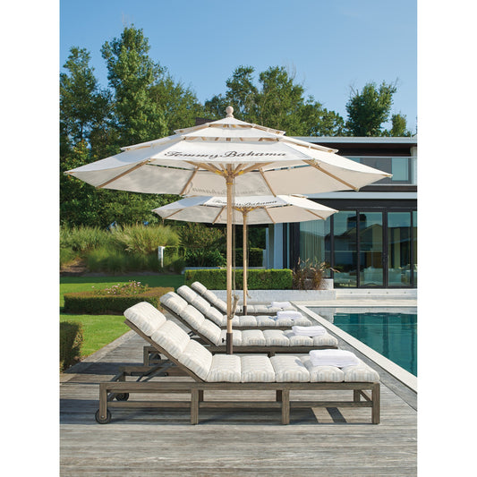 La Jolla Chaise Lounge by Tommy Bahama Outdoor in vintage. Made from unique in a coastal style.