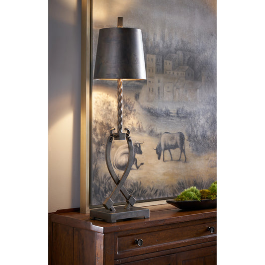 Chateau Lamonte by Wildwood in antique gold. Made from oil on canvas, wood in a transitional style.
