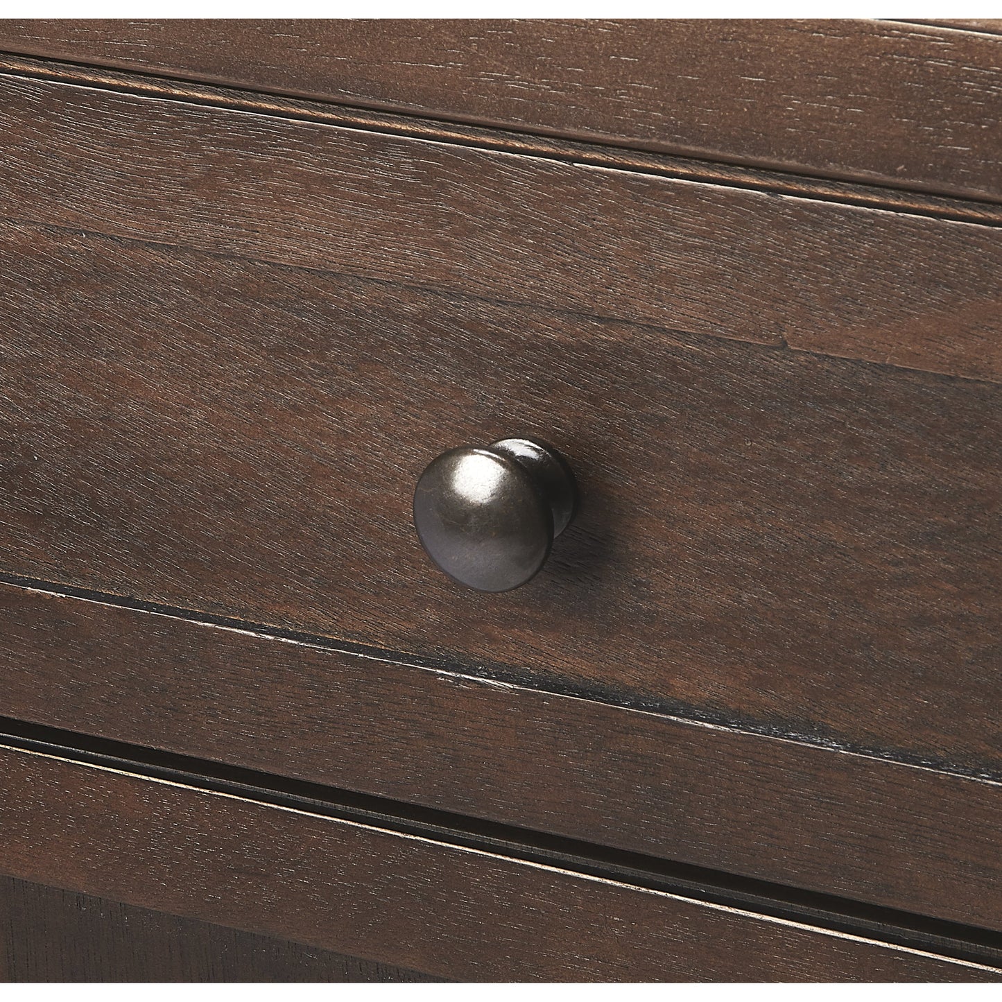 004 S-346257 | Additional Silo | Imperial Coffee Console Cabinet by Butler Specialty Company in dark brown and coffee. Made from bayur wood solids, mdf, silver finished steel hardware in a traditional style.