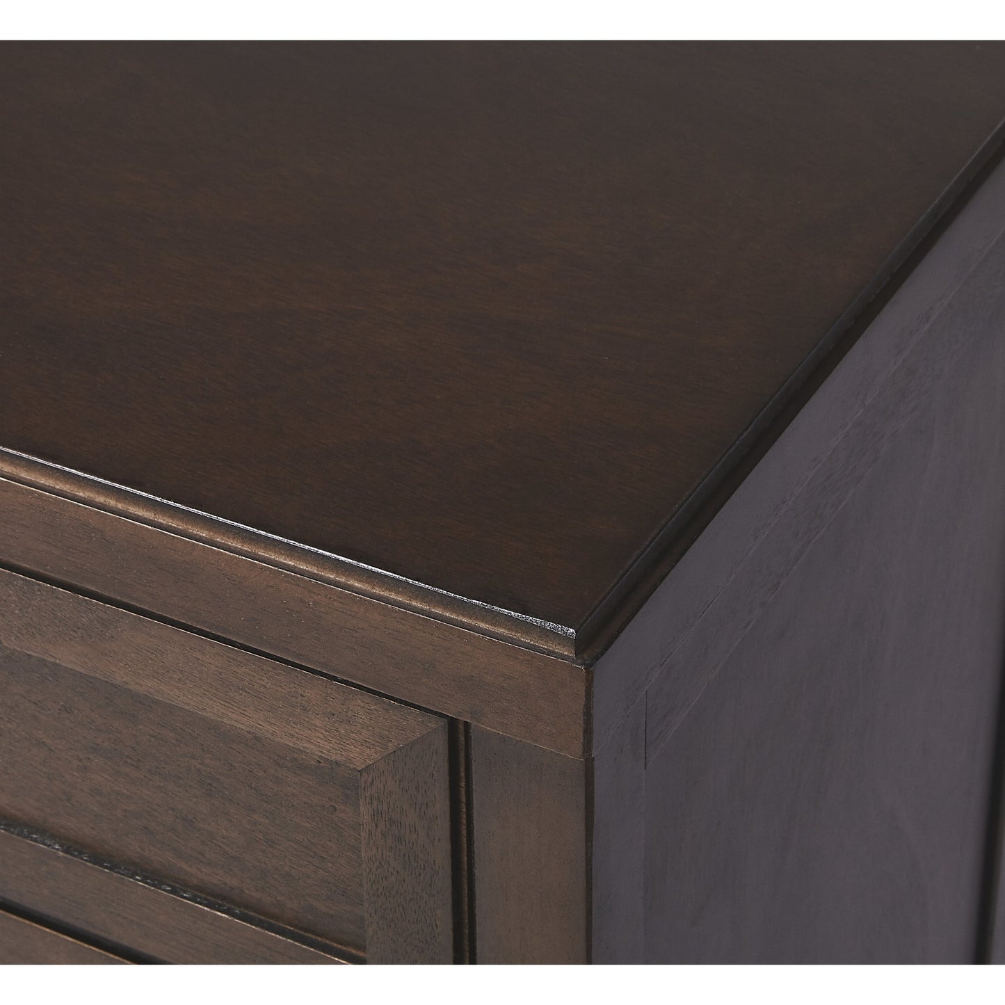 005 S-346257 | Additional Silo | Imperial Coffee Console Cabinet by Butler Specialty Company in dark brown and coffee. Made from bayur wood solids, mdf, silver finished steel hardware in a traditional style.