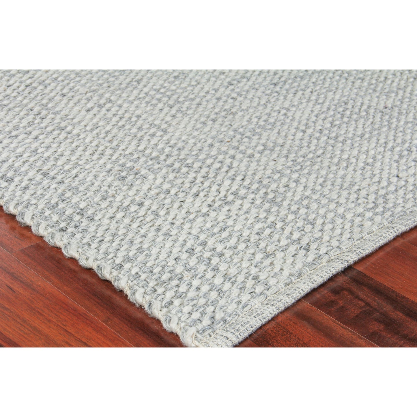 002 SI-2101231 | Closeup | Ferrus Rug by Exquisite Rugs in silver, ivory. Made from polyester, wool, cotton in a unique style.