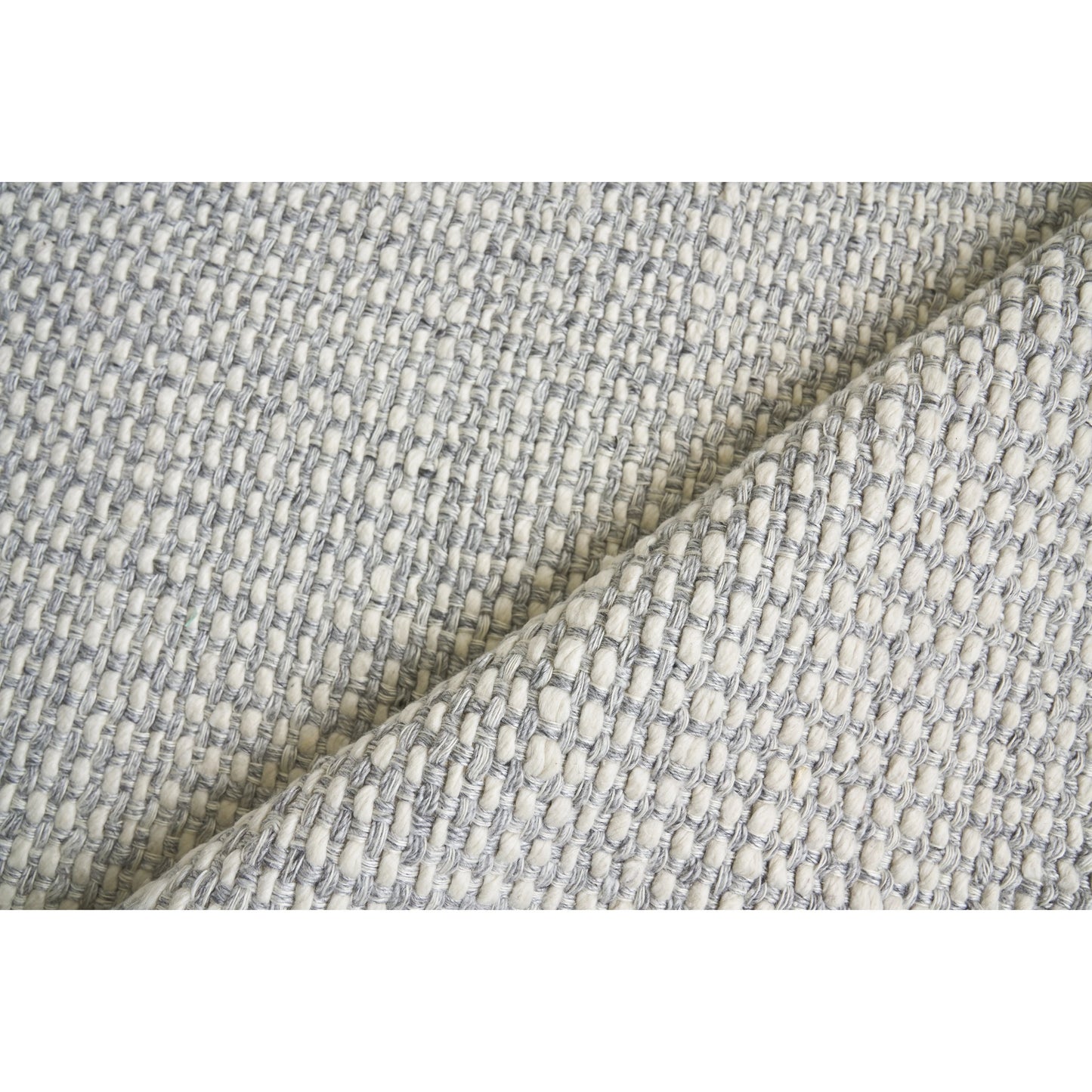004 SI-2101231 | Closeup | Ferrus Rug by Exquisite Rugs in silver, ivory. Made from polyester, wool, cotton in a unique style.