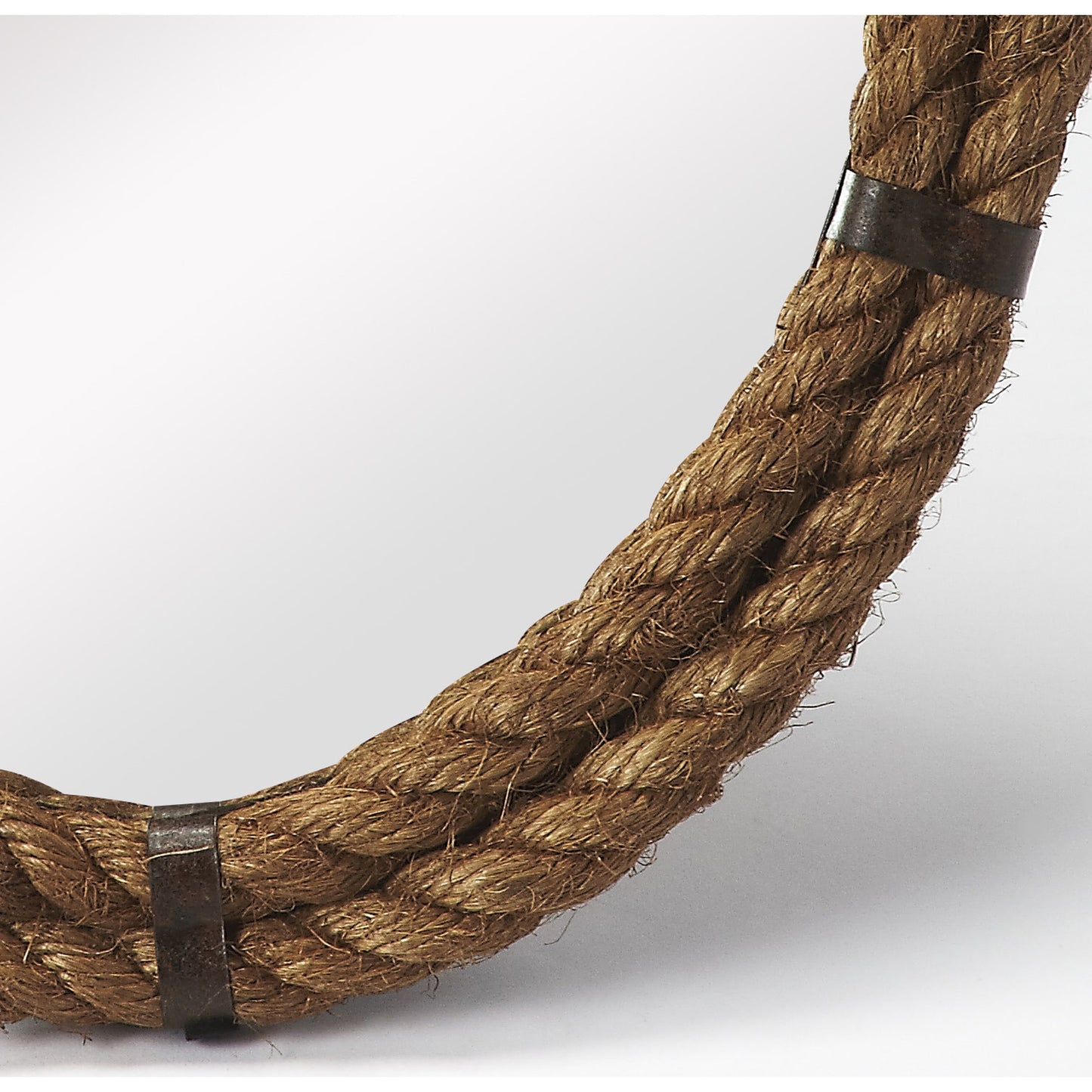 002 S-242623 | Additional Silo | Darby Oval Rope Wall Mirror by Butler Specialty Company in light brown and mountain lodge. Made from iron, rope, mirrored glass in a coastal style.