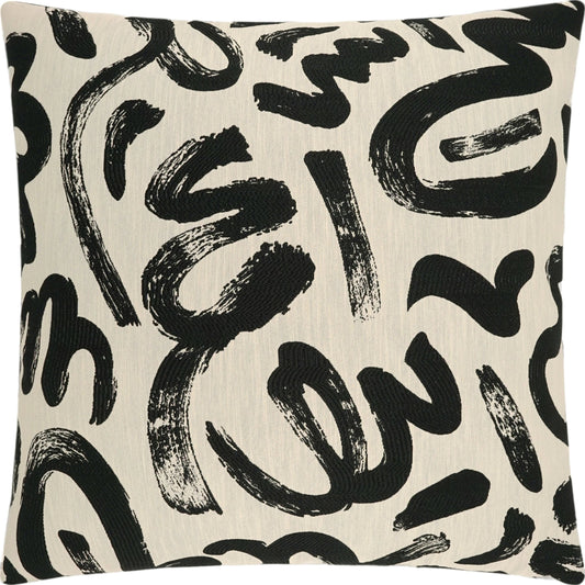 Sketch Throw Pillow by DV Kap Home in ivory. Made from 69% polyester, 31% cotton in a modern style.
