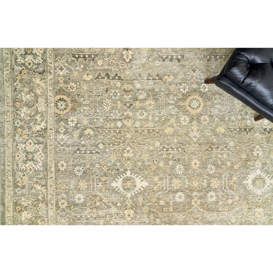 Heirloom Rug by Exquisite Rugs in khaki. Made from new zealand wool in a unique style.