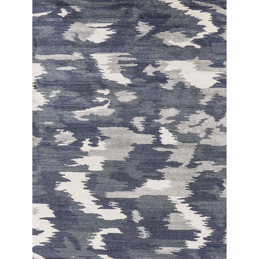 Bamboo Silk Rug - Navy Blue by Exquisite Rugs in navy blue. Made from bamboo silk in a unique style.