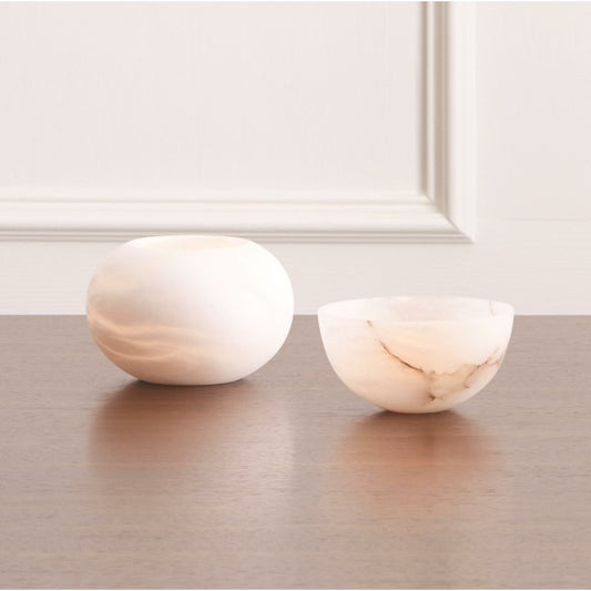 Mini Alabaster Bowl by Global Views. Made from alabaster in a eclectic & global style.