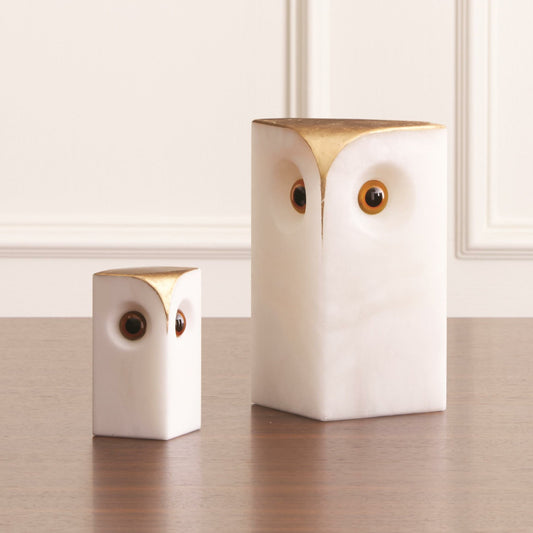 Alabaster Owl by Global Views. Made from alabaster in a eclectic & global style.