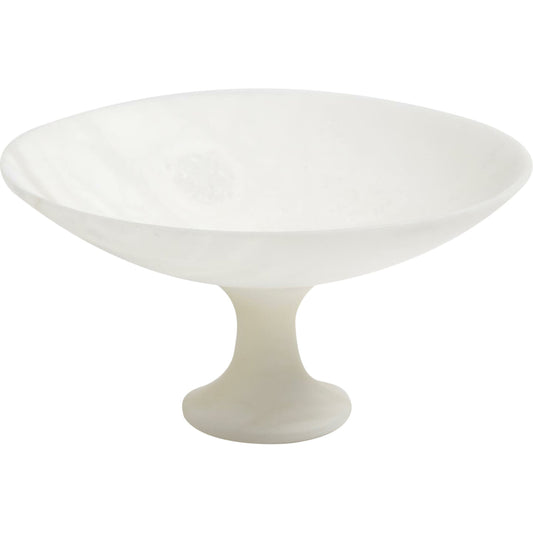 Alabaster Compote by Global Views. Made from alabaster in a modern style.