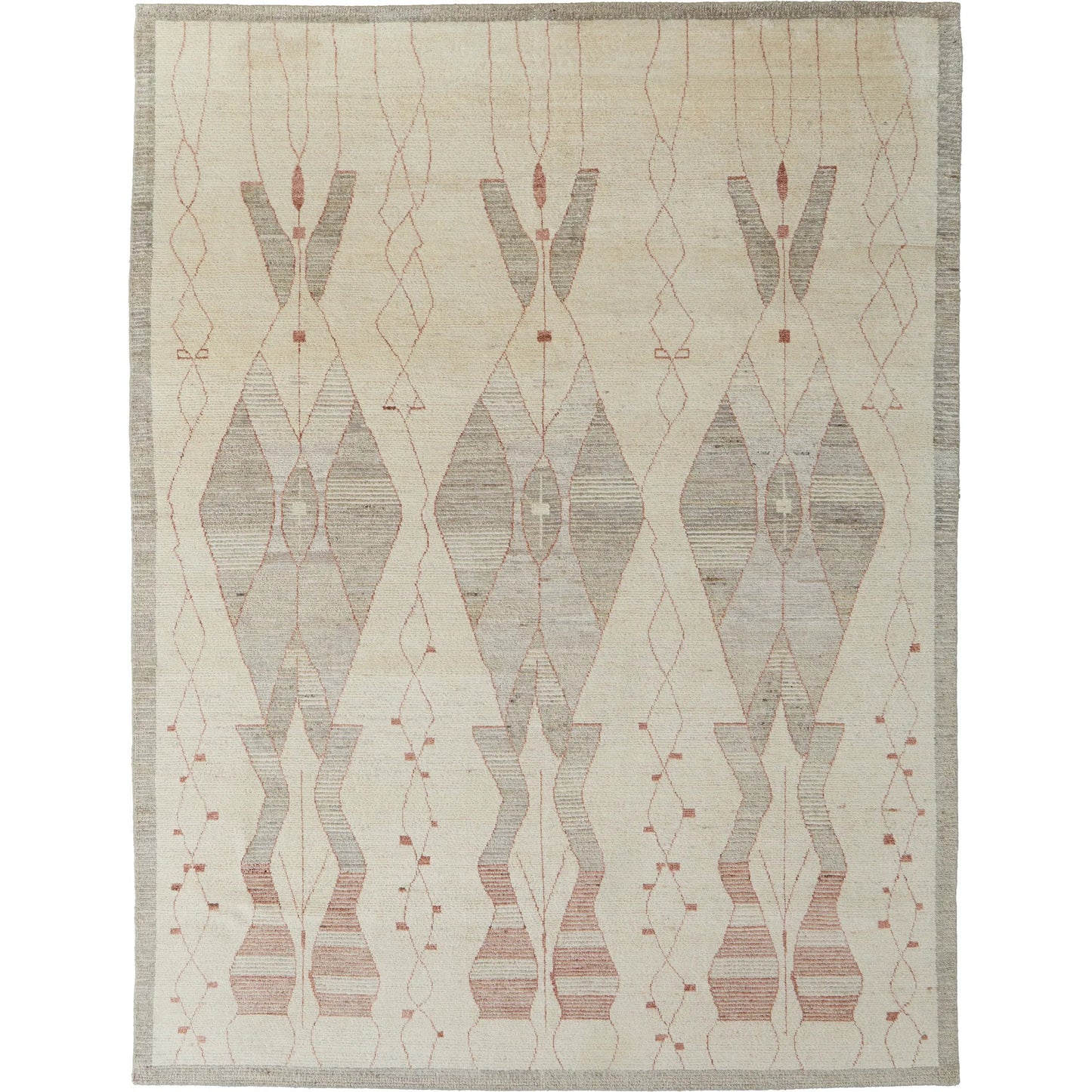 001 SI-2238412,SI-2238413,SI-2238414,SI-2238415,SI-2238416 | Primary Silo | Kasbah Diamond Rug - KAS69G3F by Feizy in tan, gray, red. Made from wool in a unique style.