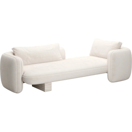 Overlap Bedroom Chaise by Caracole. Made from stone in a transitional style.