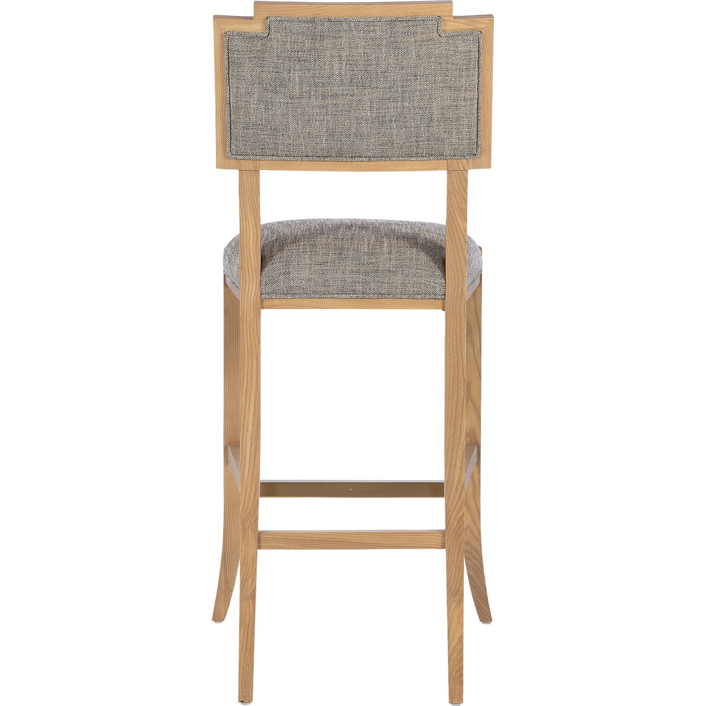 007 SI-2191781 | Additional Silo | Melanie Bar Stool by Currey and Company in blonde ash wood, brass. Made from ash wood, brass in a transitional style.