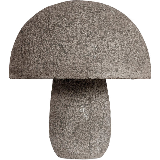Granite Mushroom by Currey and Company in textured brown. Made from stone in a modern style.