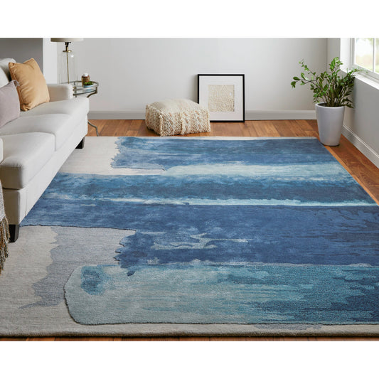 Anya Transitional Rug - 8921F by Feizy. Made from wool, viscose in a unique style.