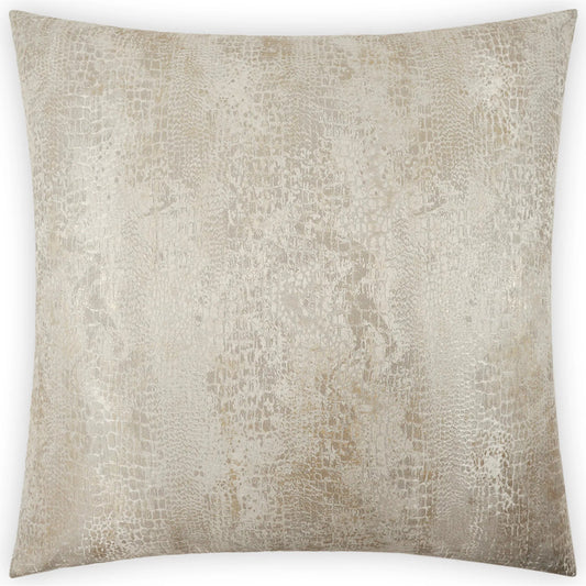Gilded Pillow by DV Kap Home in silver. Made from 100% polyester in a transitional style.