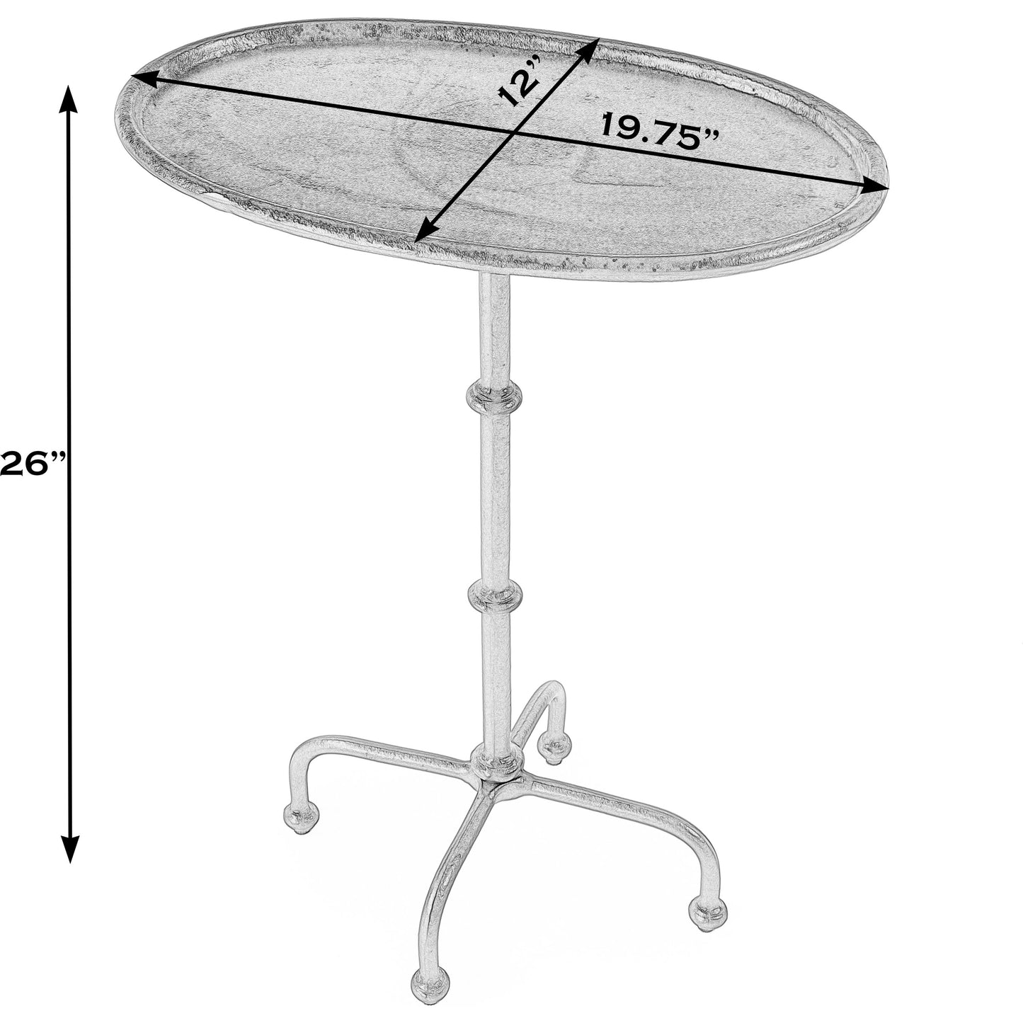 002 SI-2077709 | Additional Silo | Kira Outdoor Side Table by Butler Specialty Company in bronze. Made from aluminum in a modern style.