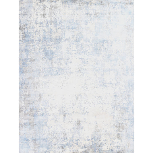 Murano Rug - Silver, Blue by Exquisite Rugs in silver, blue. Made from wool, bamboo silk in a unique style.