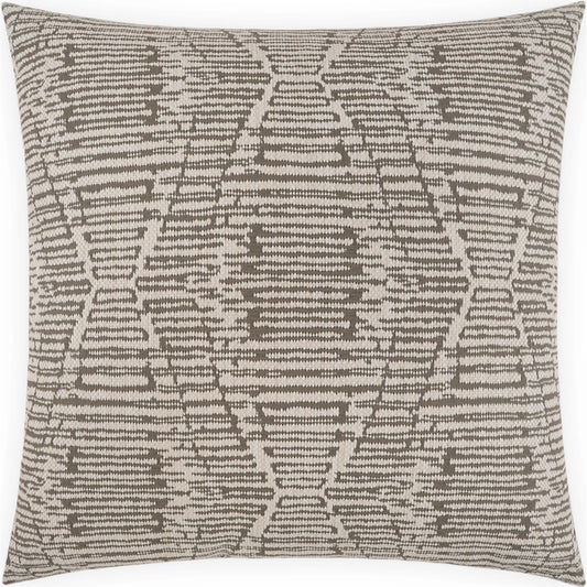 Ozetta Pillow by DV Kap Home in driftwood. Made from 75.37% olefin, 24.63% polyester (uv) in a transitional style.