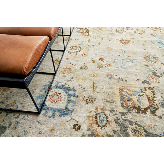 Essex Rug - Tan, Blue, Rust by Exquisite Rugs in tan, blue, rust. Made from new zealand wool in a unique style.
