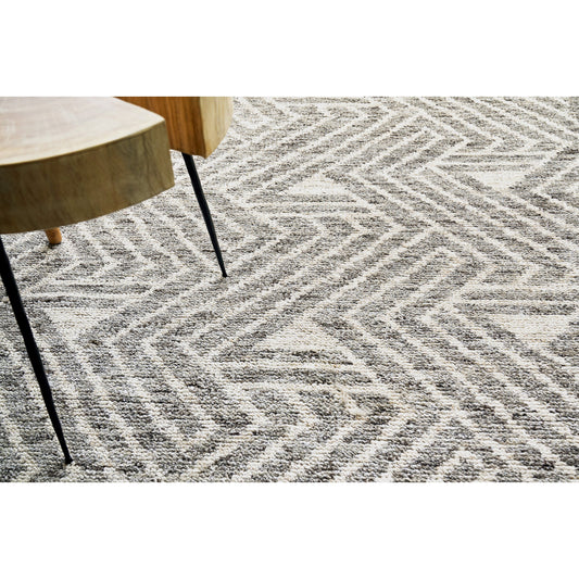 Eaton Rug - Charcoal, Ivory by Exquisite Rugs in charcoal, ivory. Made from wool, bamboo silk in a unique style.