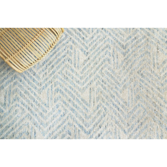 Eaton Rug - Ivory, Blue by Exquisite Rugs in ivory, blue. Made from wool, bamboo silk in a unique style.