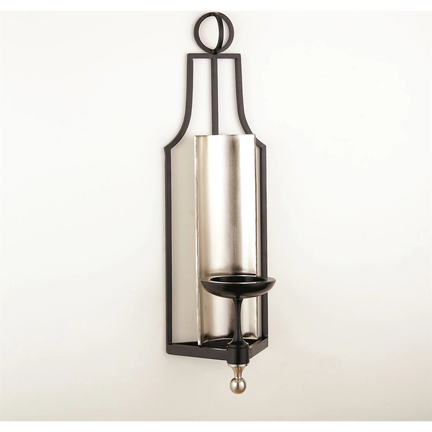 001 SR-700977 | Primary Silo | Classic Wall Sconce by Global Views in black powder coat. Made from iron in a modern style.