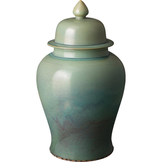 Temple Jar II in Jade Fusion by Emissary USA in jade fusion. Made from unique in a traditional style.