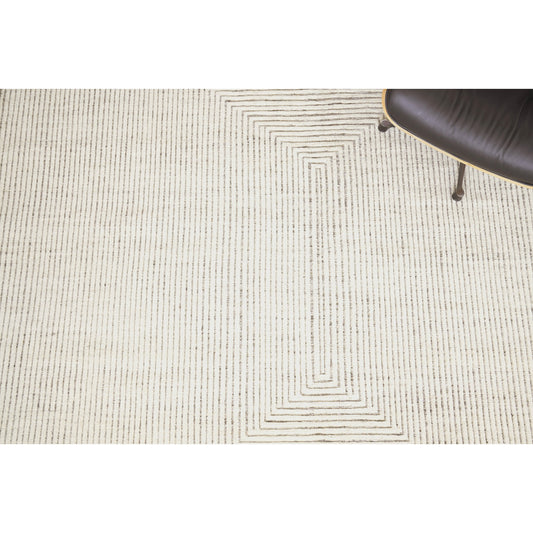 Crescent Rug - Ivory by Exquisite Rugs in ivory. Made from new zealand wool in a unique style.