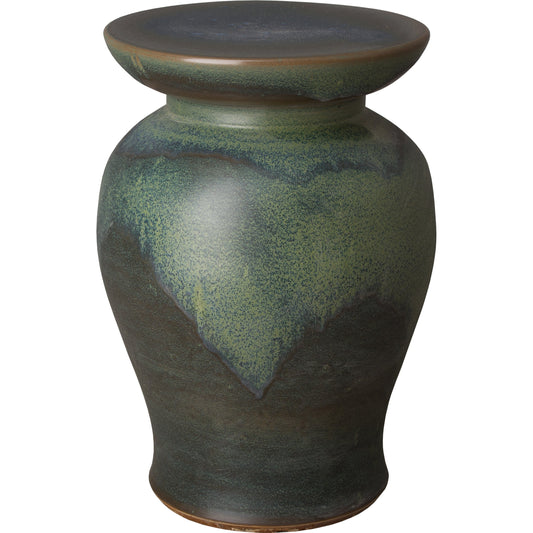 Garden Stool Table With Cutouts by Emissary USA in verdigris. Made from unique in a eclectic & global style.