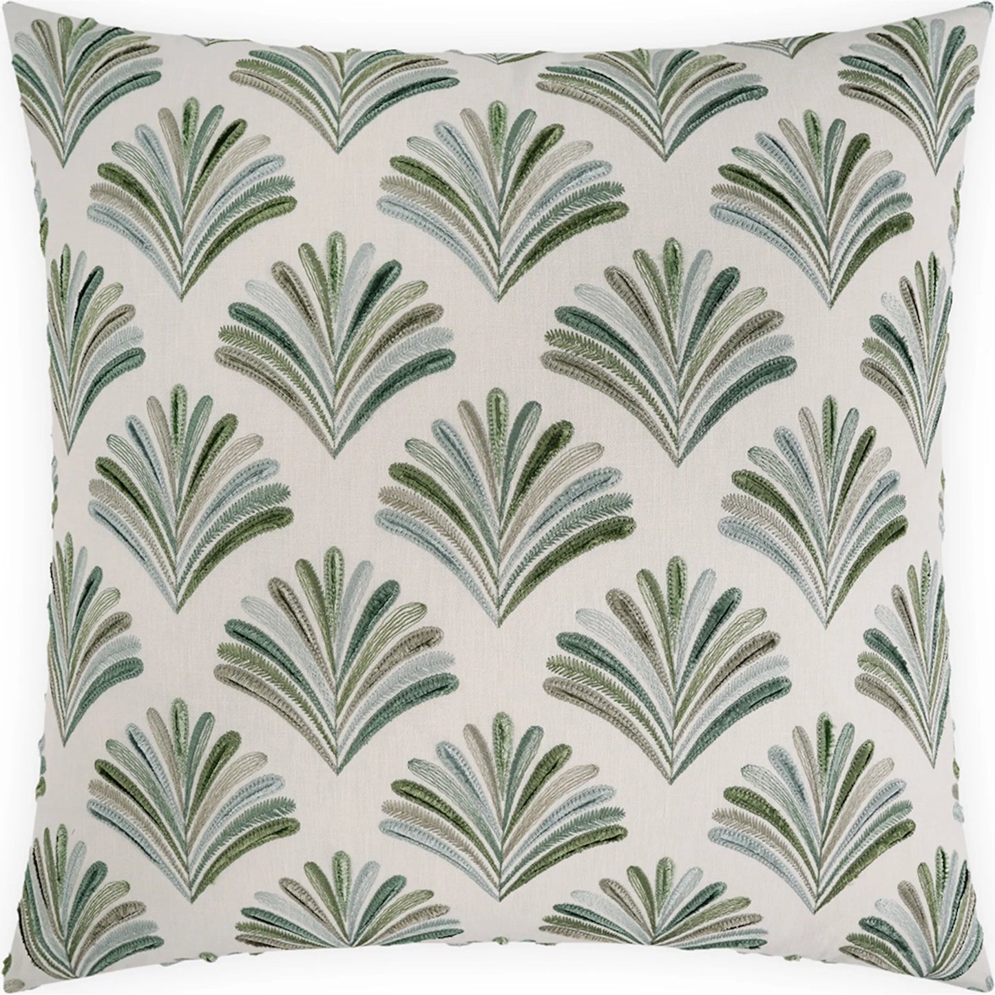 001 SI-2380503 | Primary Silo | Aruba Pillow by DV Kap Home in beige, green. Made from 50% polyester, 50% cotton in a modern style.
