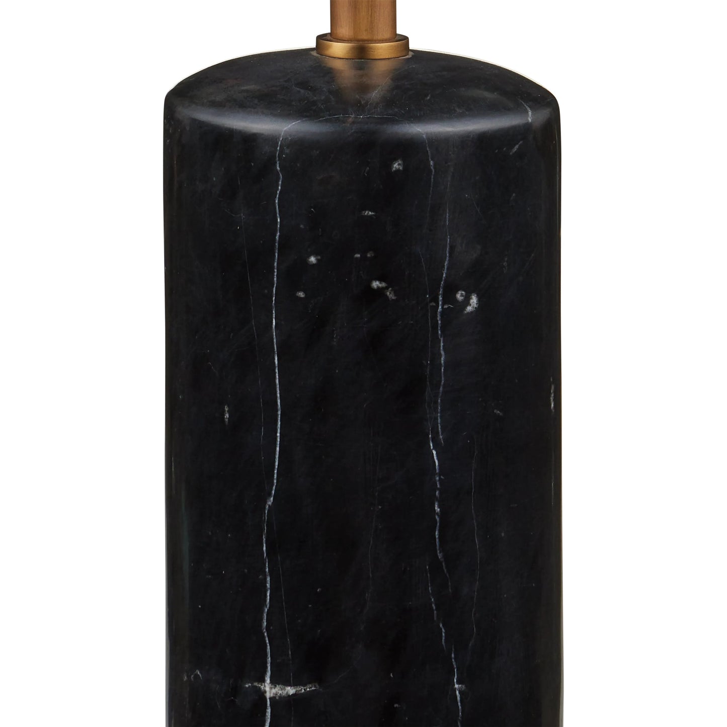 002 SI-2191779 | Additional Silo | Martini Floor Lamp by Currey and Company in black, brushed brass. Made from marble, metal in a modern style.