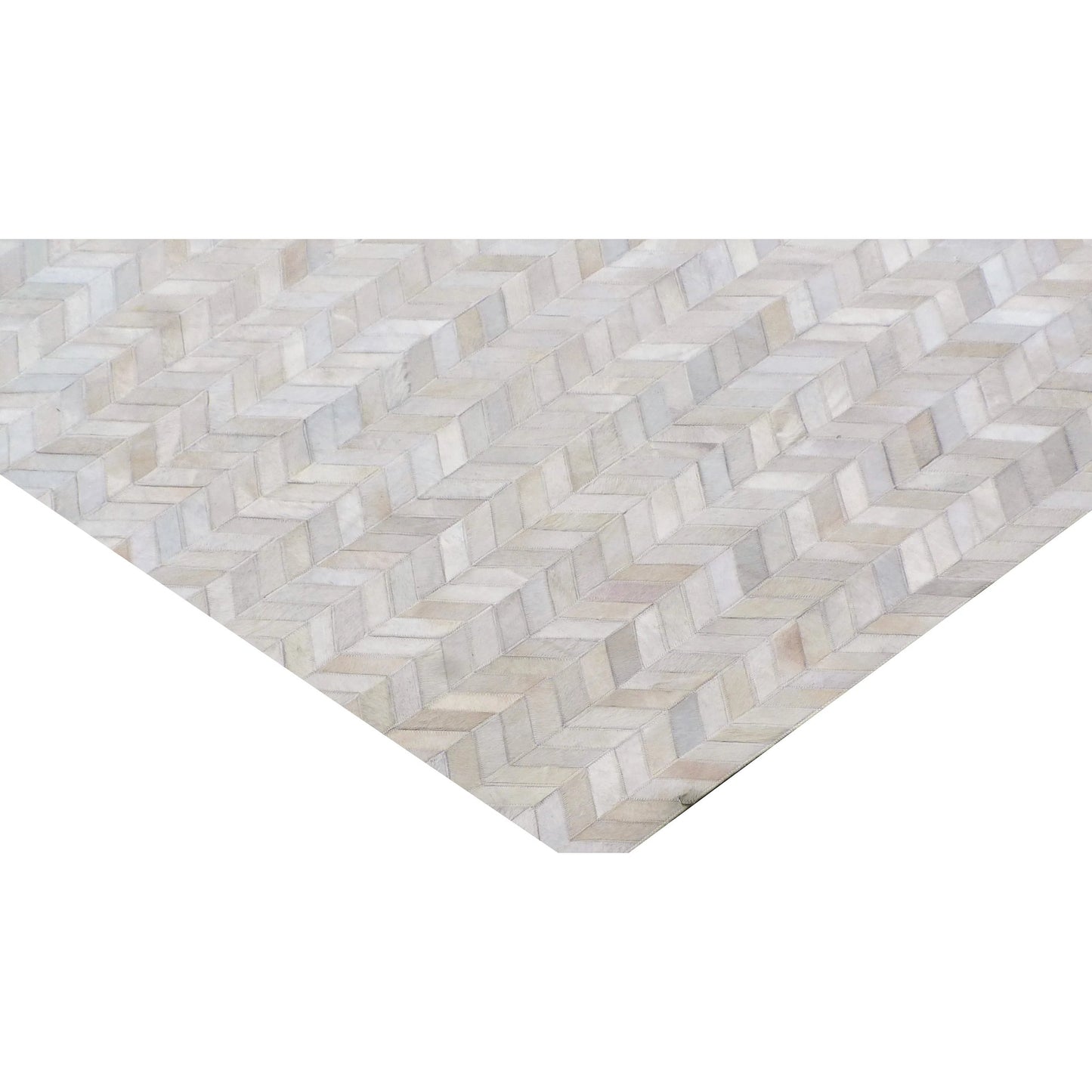 071 SI-2293679 | Closeup | Mosaic Leather Rug by Exquisite Rugs. Made from leather hide in a unique style.
