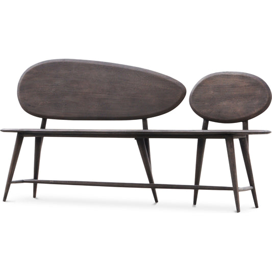 Double Pebble Bench by Sarreid Ltd.. Made from unique in a eclectic & global style.