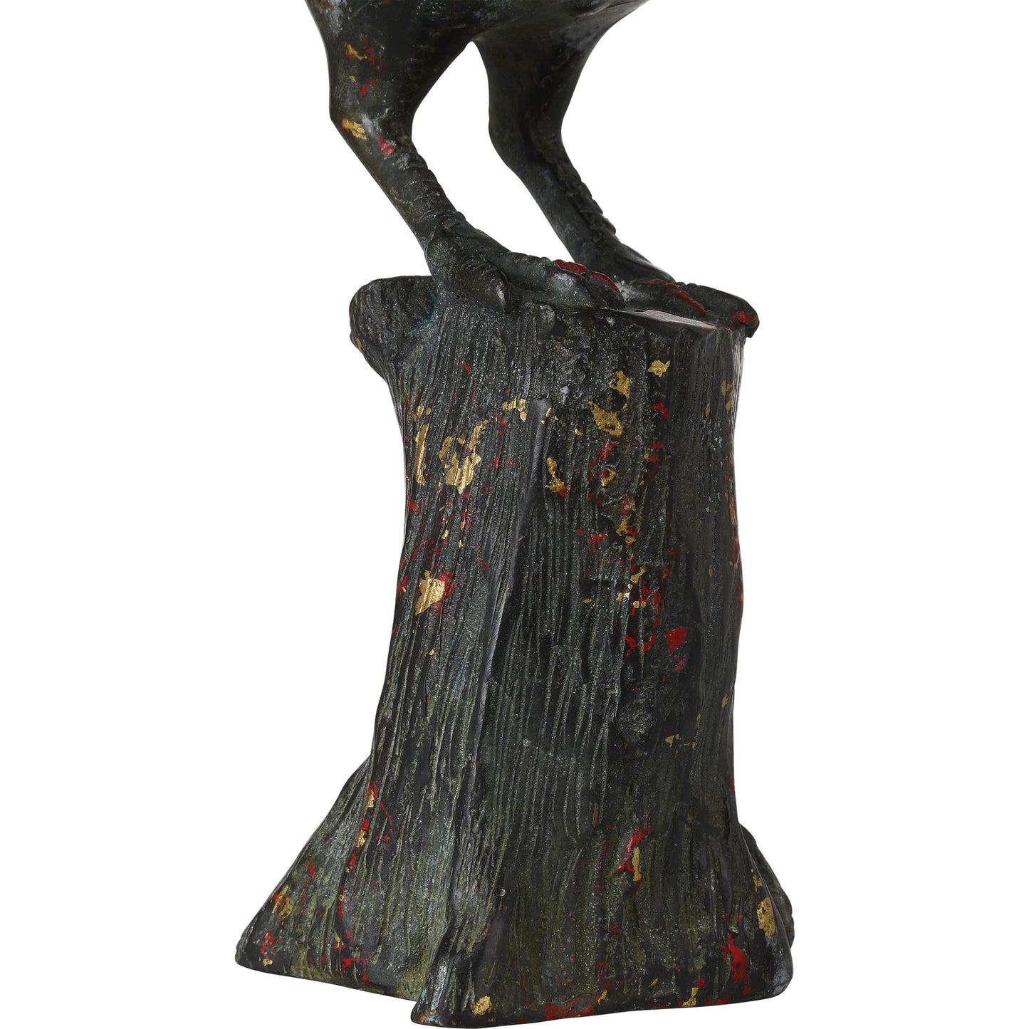 005 SI-2387048 | Additional Silo | Han Dynasty Bird by Currey and Company in dark bronze. Made from bronze in a unique style.