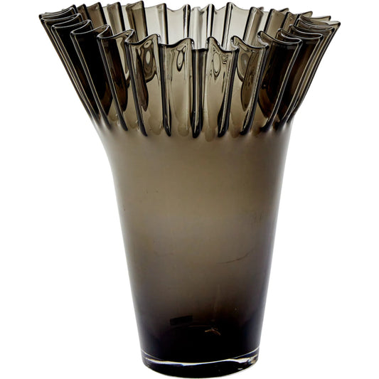 Lolanthe Vase by Accent Decor in black. Made from glass in a eclectic & global style.