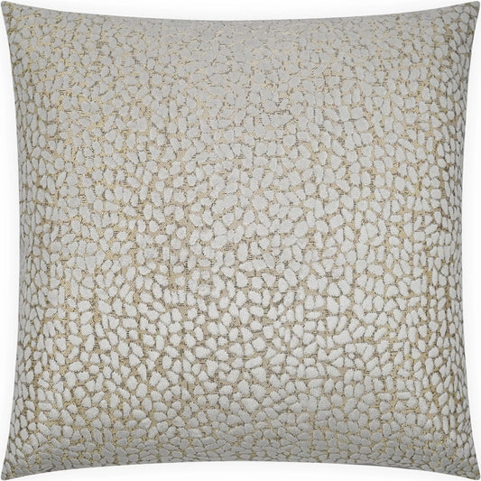 Jelly Beanz Pillow by DV Kap Home in ivory. Made from 52% polyester, 48% viscose in a transitional style.