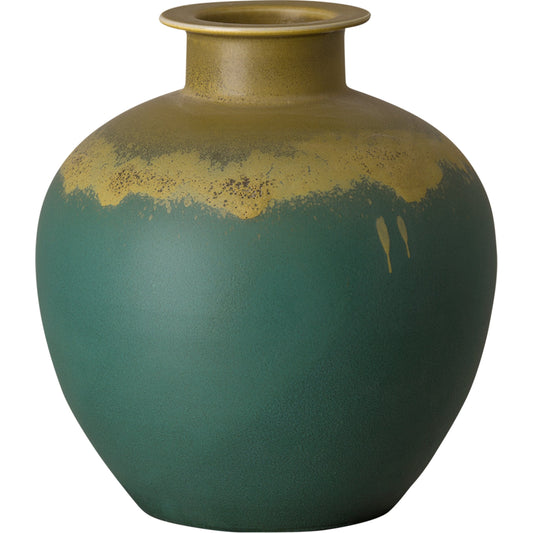 Ball Vase by Emissary USA in duo avocado. Made from unique in a modern style.